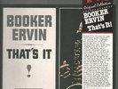 BOOKER ERVIN That's It  LP VINYL Germany Candid 1985 6 Track High Quality