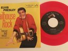 Elvis Presley / Jailhouse Rock & Treat Me Nice / Red Vinyl 45 w PS