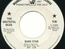 rare Grateful Dead Dark Star b/w Born Cross-Eyed white label promo WLP 45 1968