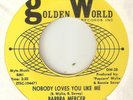 BARBARA MERCER Nobody Loves You Like Me GOLDEN WORLD DETROIT NORTHERN SOUL  45