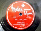 Young Jessie 78 Modern 961 E Condition Don't Think I Will/Mary Lou