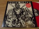 BROKEN BONES - DEM BONES LP RARE 1984 U.K. PRESS GF (RED VINYL) HC PUNK METAL