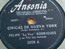 FELIPE RODRIGUEZ. ANSONIA 2058 - Las Chicas De Nueva York - Ahora No. E++ plus