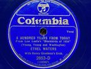 ETHEL WATERS + BENNY GOODMAN’S ORCH 1933 ROYAL BLUE WAX COLUMBIA 2853-D, RARE