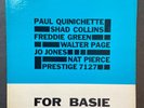 PAUL QUINICHETTE with For Basie PRESTIGE LP 7127 Mono DG RVG 50th ST