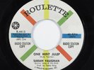 R&B Soul 45 SARAH VAUGHAN One Mint Julep ROULETTE promo HEAR