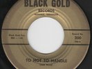 Rare Instrumental 45 The Cobra Kings Black Gold To Hot To Handle / Night Walk