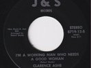 CLARENCE ASHE I'm A Working Man JOE HICKS cover-up NORTHERN SOUL 45 LISTEN