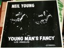 Neil Young - Young Man's Fancy - Contra Band 1971 Blue Vinyl  VG+