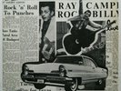 Ray Campi Rockabilly Lives  SIGNED 1975 Rockabilly US Rollin' Rock LP 004