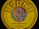 HEAR Johnny Cash 45 Folsom Prison Blues SUN 232 country honky tonk rockabilly
