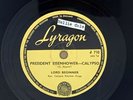 LORD BEGINNER 78 President Eisenhower LYRAGON rare calypso E- hear it