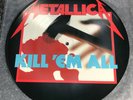 LP VINYL PICTURE DISC ALBUM METALLICA Kill 'Em All ORIGINAL UK PRESS MFN7P EX/EX