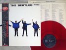 BEATLES HELP EMI/ODEON EAS-70134 Japan OBI MONO CLEAR RED VINYL VINYL LP
