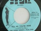 The Four Sonics _ Plus One - Tell Me You're Mine - Original US Pressing - 1968