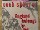 COCK SPARRER 7” mint Oi Punk classic FIRST PRESSING 'England Belongs To Me' 1982