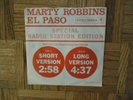 Marty Robbins,El Paso-Two Versions,White Label  Promo 45 + Special Sleeve