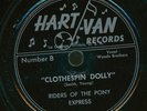 RIDERS OF THE PONY EXPRESS.CLOTHESPIN DOLLY / FRED OLIVER'S PRAIRIE PIONEERS.78
