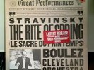 cleveland / boulez STRAVINSKY THE RITE OF SPRING  LP VINYL corner dings