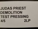 Judas Priest - Demolition Unknown Test Pressing 2xLP Vinyl Matrix Number: P0034
