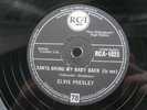 ELVIS PRESLEY 78 RPM SANTA BRING MY BABY BACK TO ME UK RCA 1025 FREE UK P&P
