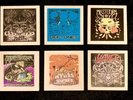 DIY 6 Handmade Ceramic Coasters LP Poster Heavy Metal SABBATH SLAYER MASTODON