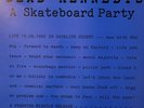 DEAD KENNEDYS - A SKATEBOARD PARTY - GERMAN STARVING MISSLE LABEL - REALLY NICE