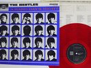 BEATLES A HARD DAY'S NIGHT ODEON EAS-70132 Japan MONO CLEAR RED VINYL VINYL LP