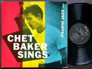 CHET BAKER Sings PACIFIC JAZZ RECORDS PJ-1222 US 1956 DG MONO Russ Freeman