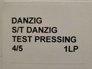 DANZIG Self-Titled Unknown Test Pressing LP Matrix: 752802-A