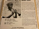 RARE George Lewis - American Music - A M Records RED VINYL 10” LP 639