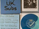 UK SUBS - NOVEMBER 1977 DEMO - STRANGLEHOLD - TOMORROWS GIRLS - INSERTS - MINT