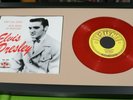 ELVIS PRESLEY on SUN That's All Right RED WAX Beautiful Framed Music Art 45 GIFT