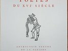 POETES DU XVI SIECLE Anthologie Sonore de LA PLEIADE RARE 33T LP HORS COMMERCE