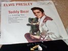 45 Teddy Bear ELVIS PRESLEY Loving You RCA NMint w PICTURE SLEEVE  ROCKr