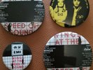 Paul Mccartney wings  4 badges/ pins vintage AT THE SPEED OF SOUND 1976