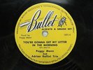 Peggy Mann & Adrian Rollini Trio - BULLET 1023 - You're Gonna Get My Letter in