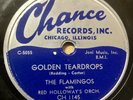 The Flamingos 1953 DOOWOP 78 Golden Teardrops / Carried Away CHANCE VG/VG-  HEAR