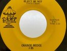 Indiana Psych 45 Orange Wedge Reject Me Not on Lamp HEAR