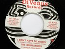 QUOTATIONS NO/Sweet Soul 45rpm It Can Happen To You / I Don't Have To Worry HEAR