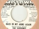THE SUPREMES Back In My Arms Again MOTOWN PROMO NORTHERN SOUL USA 45