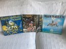 IRON MAIDEN - SOMEWHERE IN TIME, SEVENTH SON & LIVE AFTER DEATH VINYL L.Ps