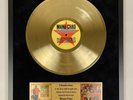 Manu Chao Clandestino Gold Vinyl Record In Frame On Velvet Background LP Display