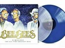 Bee Gees Timeless All Time Greatest Hits Clear & Blue Vinyl LP Exclusive Crease