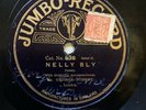 MUSIC HALL STAR GEORGE FORMBY SNR -’NELLY BLY’ 1912 JUMBO 78, ETCHED AUTOGRAPHS