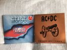 AC/DC - FOR THOSE ABOUT TO ROCK & THE RAZORS EDGE VINYL L.P.s. VERY GOOD. 