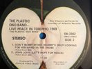 WHITE CAPITOL RIM PRINT BEATLES LENNON Live Peace In Toronto LP w/ CALENDAR 1970
