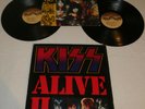 KISS ALIVE II original 1977 vinyl dual record set + EVOLUTION OF KISS booklet