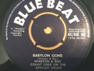 Winston & Roy / Count Ossie   Babylon Gone / First Gone   BLUE BEAT BB80 N.MINT