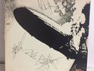 Led Zeppelin 1 Self-titled Vinyl Lp Atlantic Records SD 8216 FAKE SIGNATURES